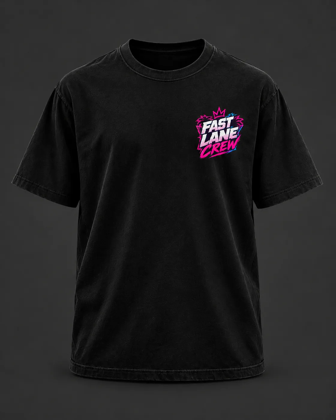 Camiseta Crew Collage Preta