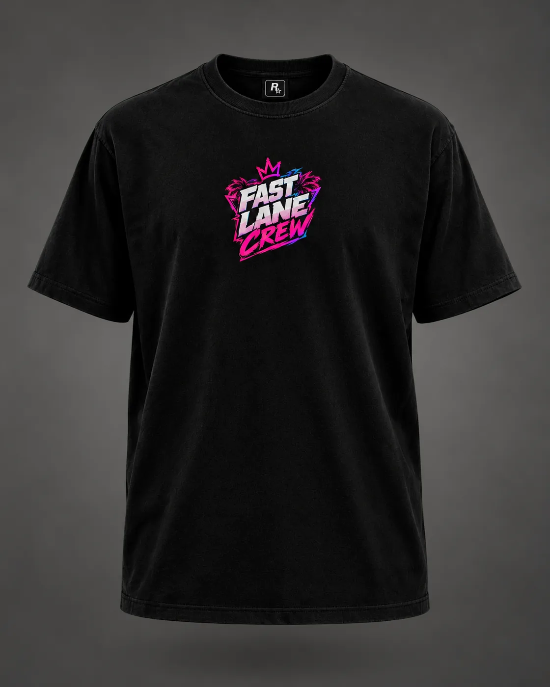 Camiseta Fast Lane Crew Preta