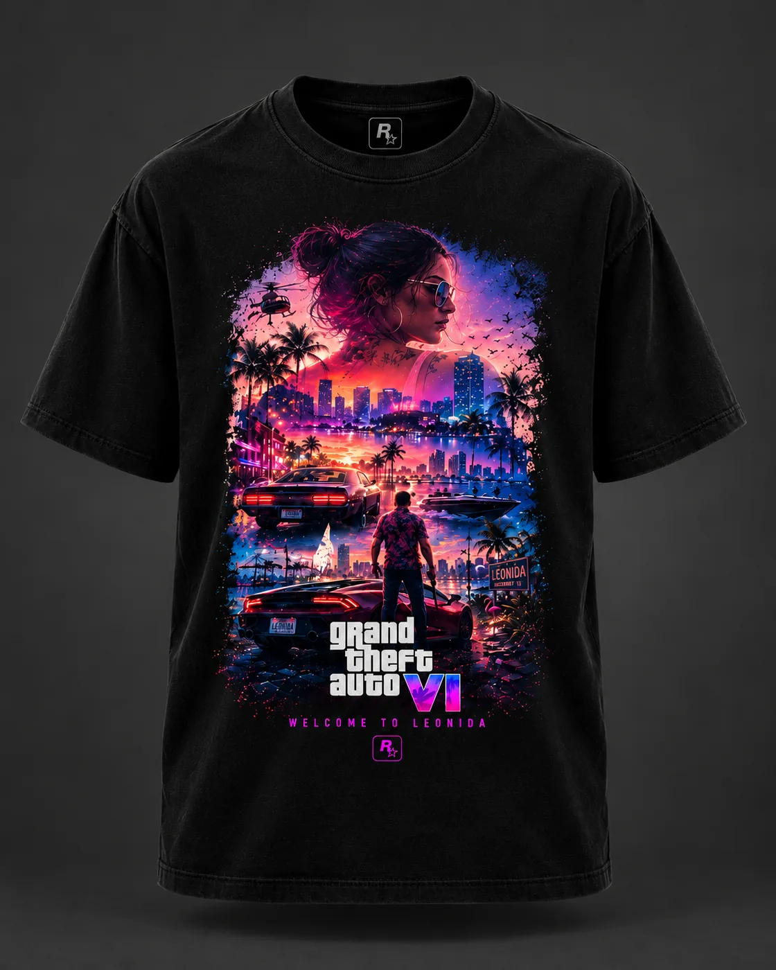 Camiseta Leonida Preta